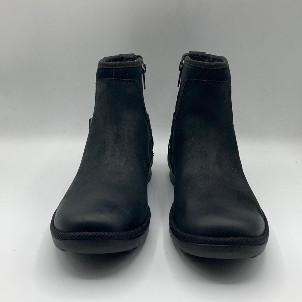 UGG Women's Selima Rubber Rain Water Leather Boot - Picture 2 of 7